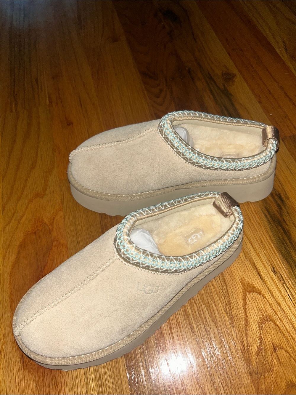 UGG Women's Slip-On Shearling Mules in Sand